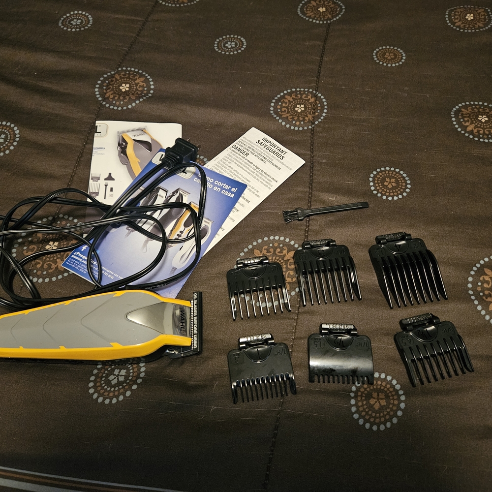 Wahl Yellow and Gray Hair Clipper Set